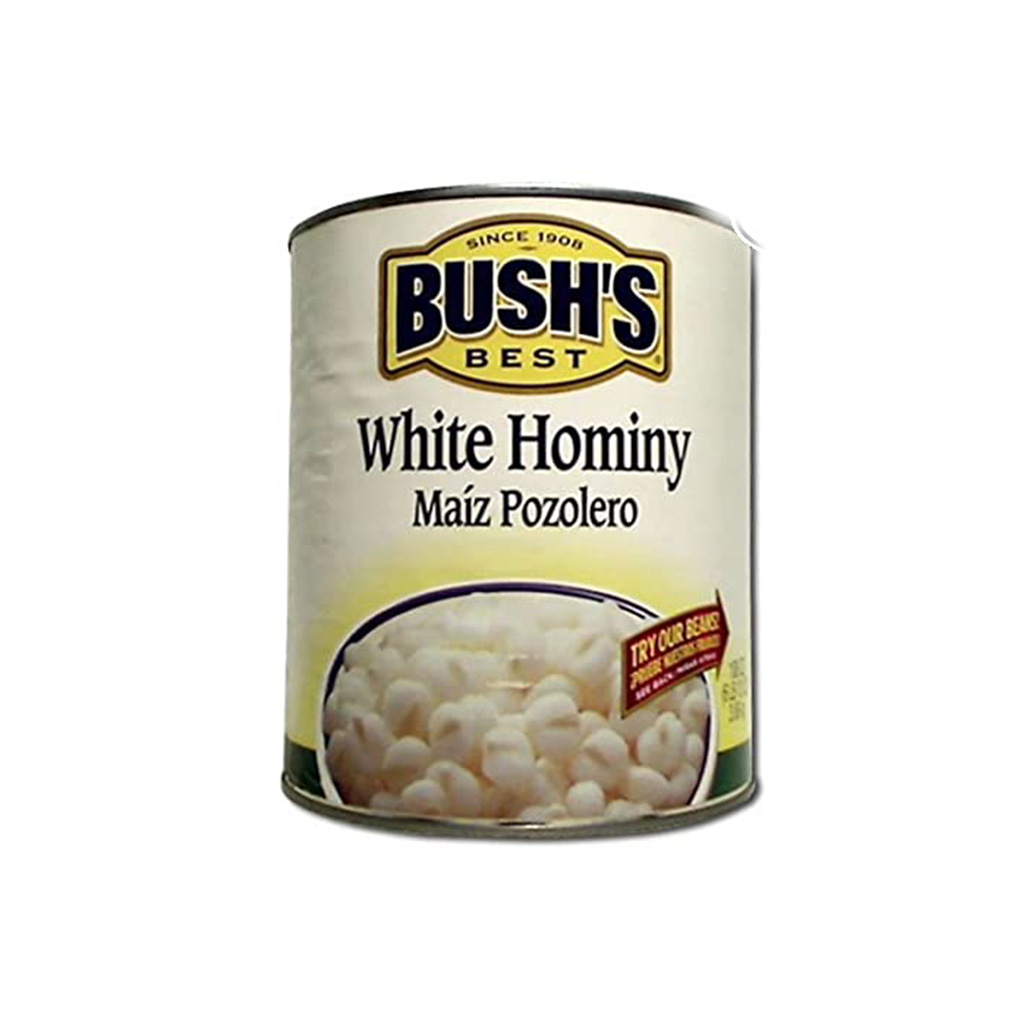 BUSH WHITE HOMINY 12 / 30 OZ. Importmex