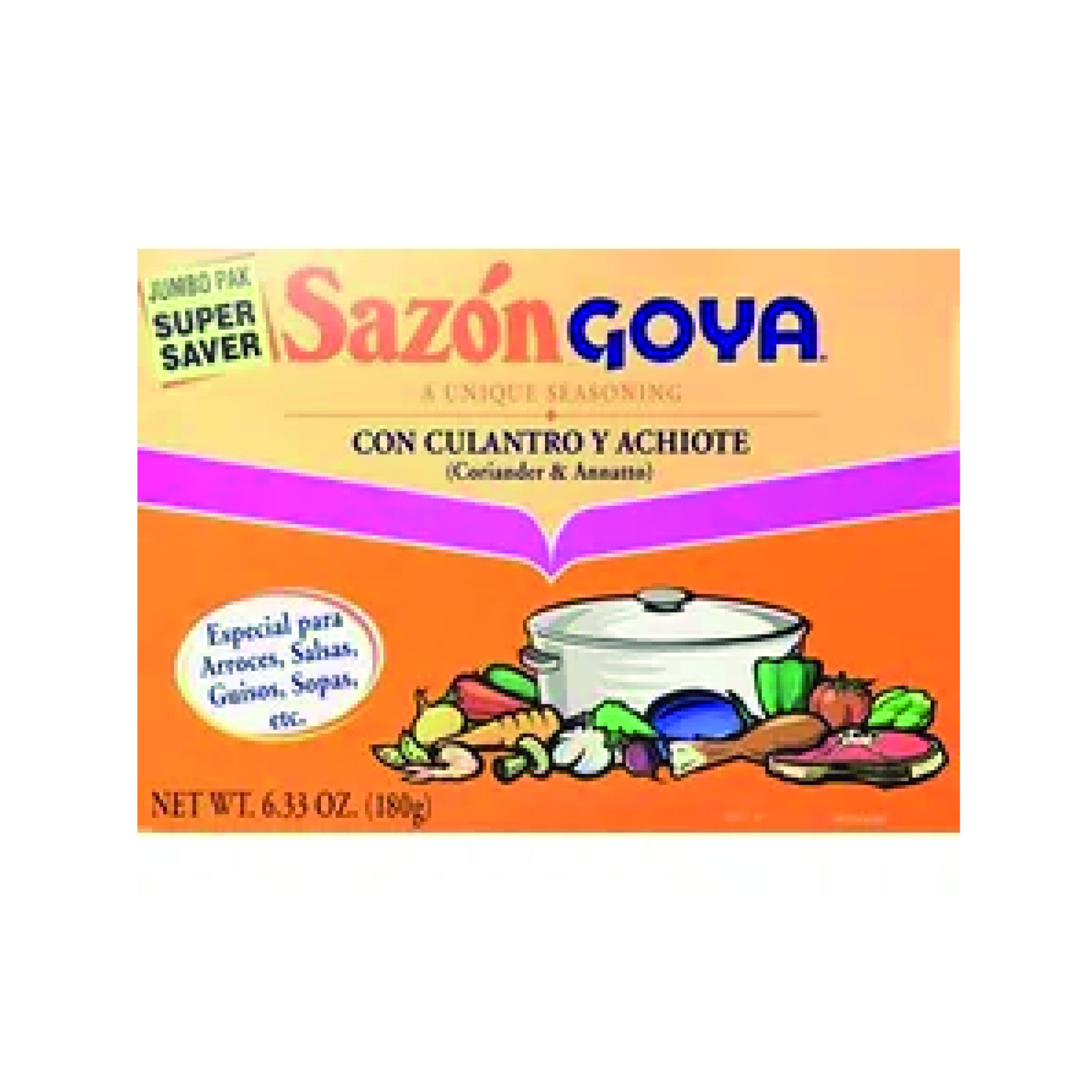 GOYA SAZON CLNTRO/ACHTE JUMBO 15/6.33 OZ. Importmex